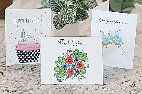 ADD A CARD TO YOUR GIFT - OUR OWN DESIGNS!